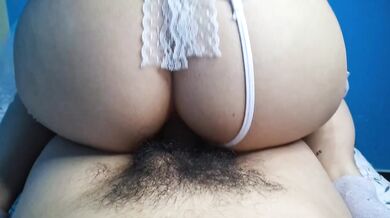 Chupándosela Rico a mi Novio y Luego Anal Duro con Creampie en el Culo