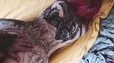 Goth Couple enjoy sexy time. Licking, Fucking, Sucking