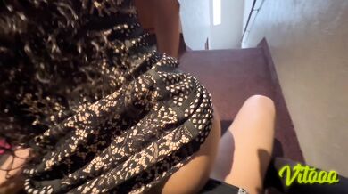 Innocent Latina in a miniskirt touches herself in front of the camera and ends up getting fucked