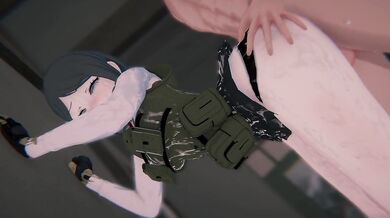 [Danganronpa] Mukuro's "MILITARY SCANDAL": Bondage, POV Sandwich DP & Double (4k)