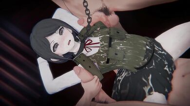 [Danganronpa] Mukuro's "MILITARY SCANDAL": Bondage, POV Sandwich DP & Double (4k)