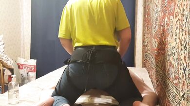 Femdom Pegging - Huge Tits Goddess Pegs man Tight Asshole With Her Strapon