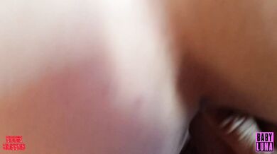 Big tits and creampie fury in bikini
