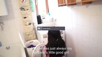 German Stepmommy gets turned on by wet panties (German Roleplay)