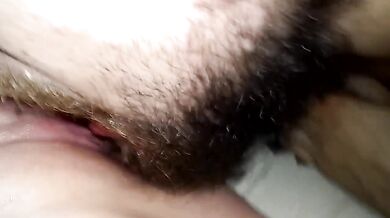 Daddy's slurps up that pussy