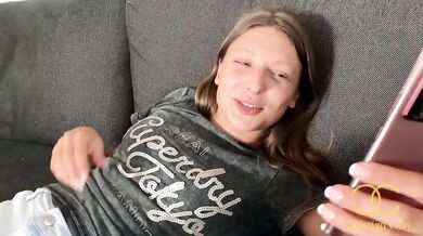 I filled young women beautiful mouth with my huge load and make her eat it