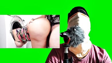 Fucking my Hot Milf Maid naked in washing Machine. Reaction Video.