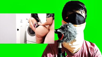 Fucking my Hot Milf Maid naked in washing Machine. Reaction Video.