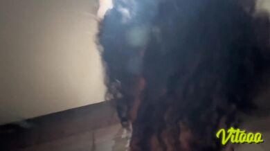 My girlfriend ends up with her big ass on all fours full of semen