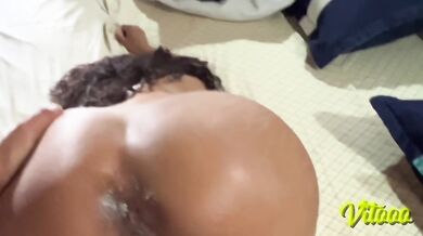 My girlfriend ends up with her big ass on all fours full of semen