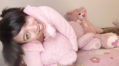 Edging lessons with your tiny bimbo stepsister
