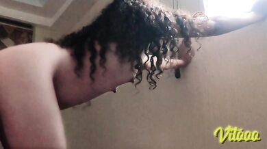 Sexy Latina naked has a big ass that ends up full of semen