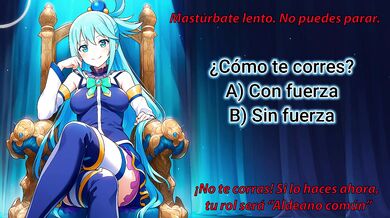 ¡Haz el test del heroe mientras te pajeas! ¿Serás guerrero, mago, ninja...? JOI hentai en español.