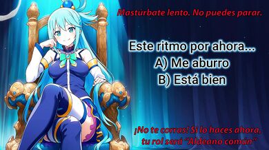 ¡Haz el test del heroe mientras te pajeas! ¿Serás guerrero, mago, ninja...? JOI hentai en español.