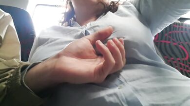 A woman saw an exhibitionist's Dick on the Bus. REACTION