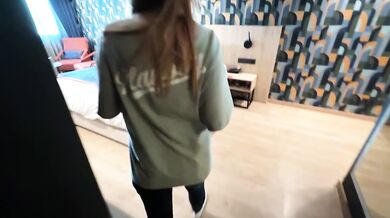 Step Mom Shocked When Step Son Cums on Her Face in Hotel Share Bed!