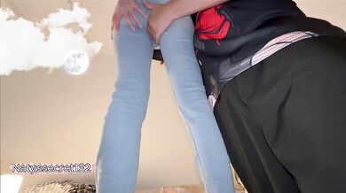 Schoolgirl's tight ass cries through merciless daddy punishment