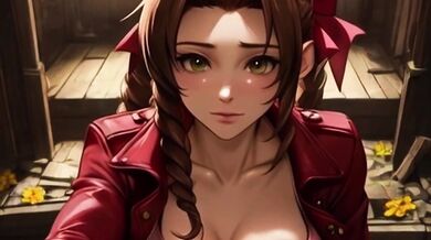 You can find Aerith at the Abandoned Church In The Sector 5 Slums, TAKING STRANGE DICK!