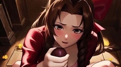 You can find Aerith at the Abandoned Church In The Sector 5 Slums, TAKING STRANGE DICK!