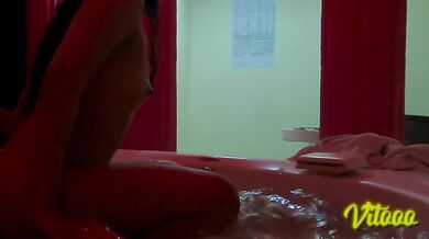 Skinny Latina with a big ass enjoys the water while having sex