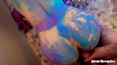 Exciting Color Splash Shower Sex - Travel Sex Vlog in Athens