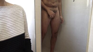 Real voyeur stepmother tells stepson to shower in front of her