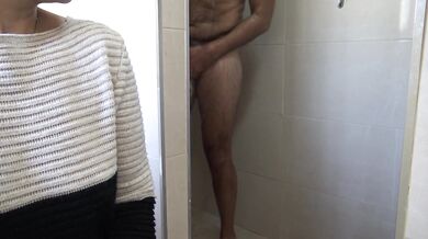 Real voyeur stepmother tells stepson to shower in front of her