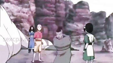 Petite teen Toph tastes Aang's hard cock - Avatar The Last Airbender porn cartoon