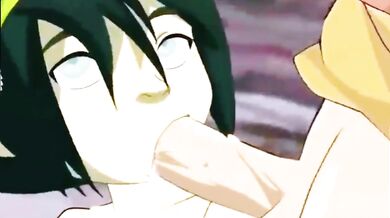 Petite teen Toph tastes Aang's hard cock - Avatar The Last Airbender porn cartoon