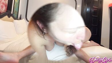 face buried deep in cock and cum in searing throat battles