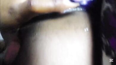 My boyfriend's friend fucked my ebony wet pussy until i squirted on his bbc