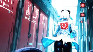 Cyberpunk Anime: Escaped and Came Inside Lucy