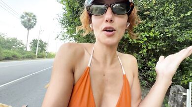 A chicken fell from the sky
