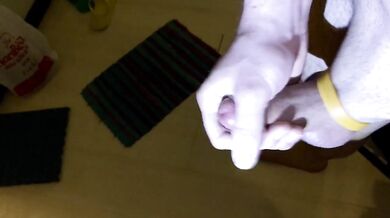 QUADRUPLE MOANING RUINED CUMSHOT IN MY HAND