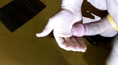 QUADRUPLE MOANING RUINED CUMSHOT IN MY HAND