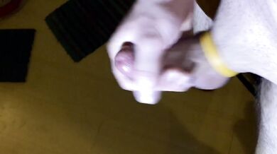 QUADRUPLE MOANING RUINED CUMSHOT IN MY HAND