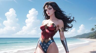 Romantic sex with Wonder Woman