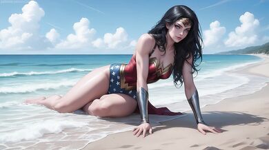 Romantic sex with Wonder Woman