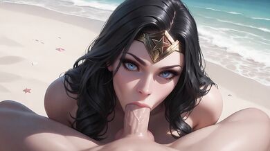 Romantic sex with Wonder Woman
