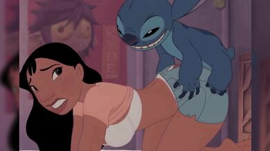 Nani & Adult Stitch Doggystyle Anal Hentai – Passionate Ass Up Anal Nani Lilo and Stitch Hentai Nani De Quatro Anal Sex with Adult Stitch on Bed