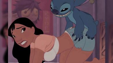 Nani & Adult Stitch Doggystyle Anal Hentai – Passionate Ass Up Anal Nani Lilo and Stitch Hentai Nani De Quatro Anal Sex with Adult Stitch on Bed