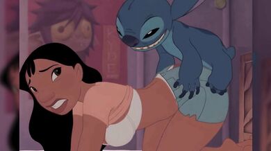 Nani & Adult Stitch Doggystyle Anal Hentai – Passionate Ass Up Anal Nani Lilo and Stitch Hentai Nani De Quatro Anal Sex with Adult Stitch on Bed