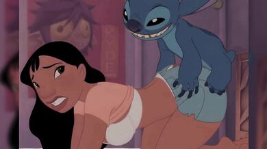 Nani & Adult Stitch Doggystyle Anal Hentai – Passionate Ass Up Anal Nani Lilo and Stitch Hentai Nani De Quatro Anal Sex with Adult Stitch on Bed