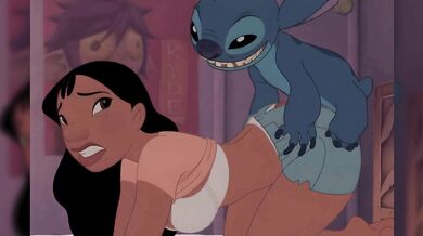 Nani & Adult Stitch Doggystyle Anal Hentai – Passionate Ass Up Anal Nani Lilo and Stitch Hentai Nani De Quatro Anal Sex with Adult Stitch on Bed
