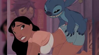 Nani & Adult Stitch Doggystyle Anal Hentai – Passionate Ass Up Anal Nani Lilo and Stitch Hentai Nani De Quatro Anal Sex with Adult Stitch on Bed