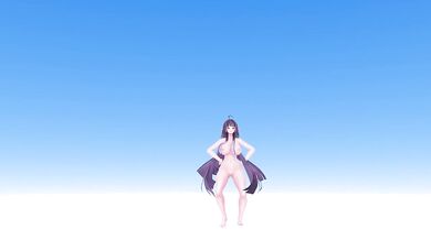 Elf VTuber Strip Dance Until Naked | Supernova Hentai MMD