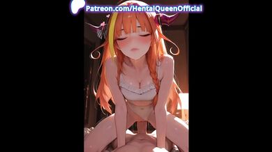 Silver-Haired Waifu Prone Bone & Pink Braid Tease – Passionate Bedroom Doggy