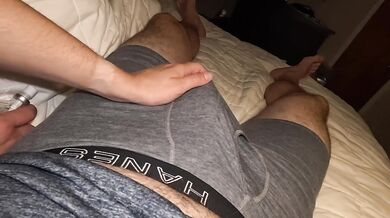 Up close POV... making his dick explode with my hands....massive cumload