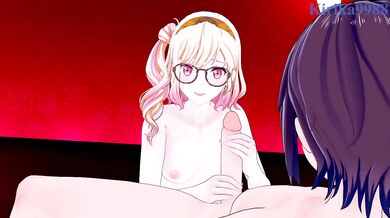 Tenma Saki (side tail) and I have intense sex at a love hotel. - Project SEKAI Hentai