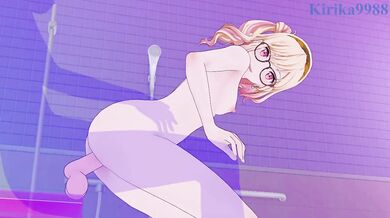 Tenma Saki (side tail) and I have intense sex at a love hotel. - Project SEKAI Hentai